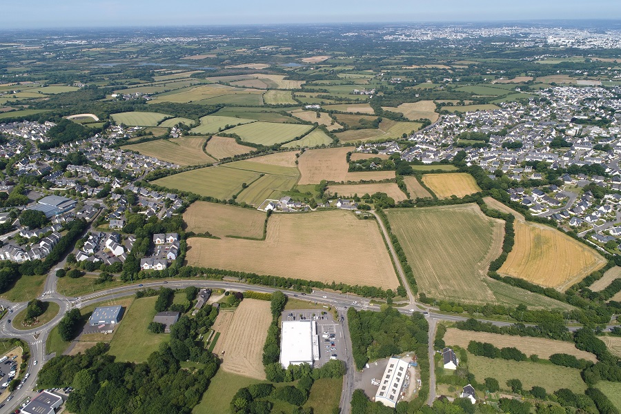 vue du dessus de la campagne