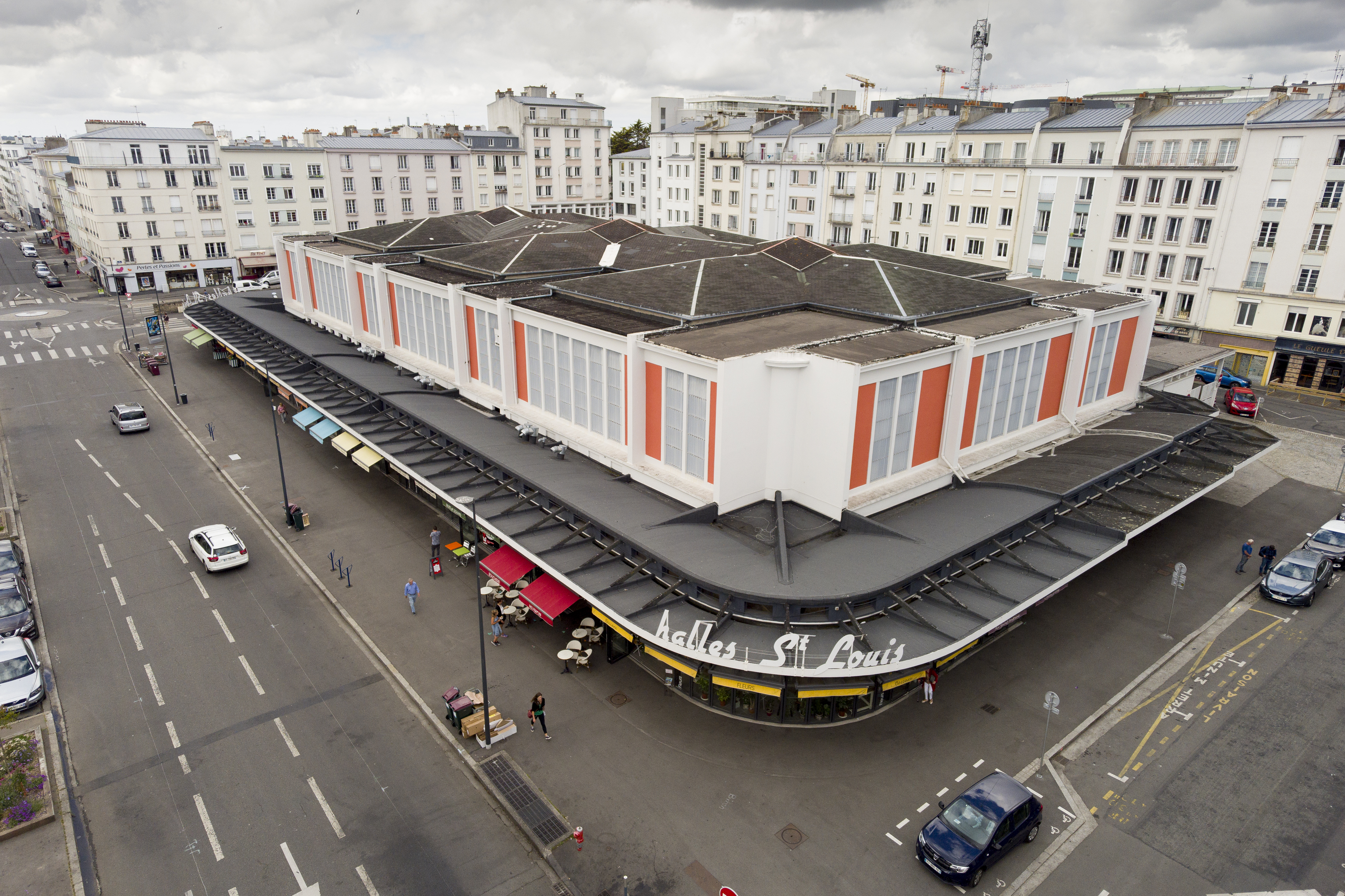 Des halles vues du ciel