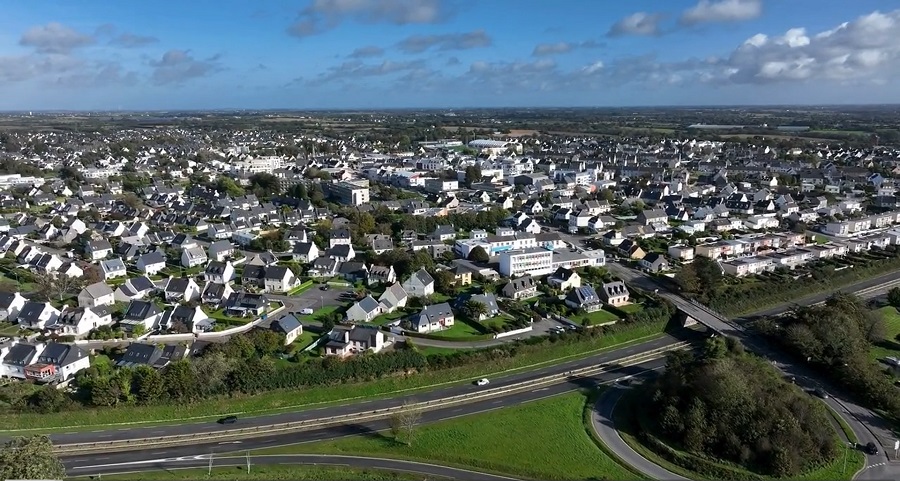 vue de la ville de Guilers du dessus