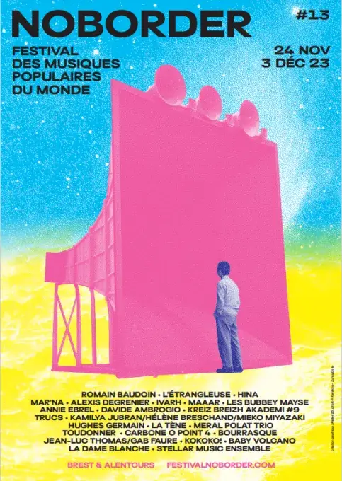 Une affiche colorée.