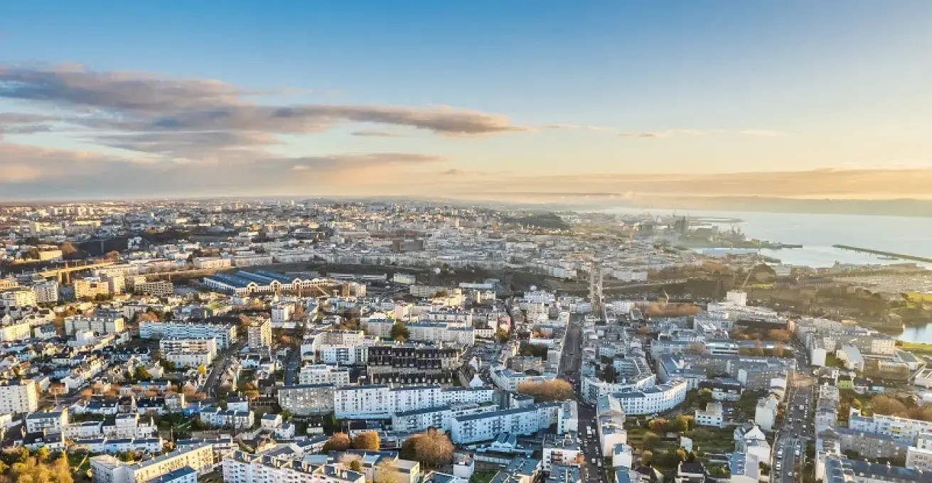 vue aérienne de Brest métropole