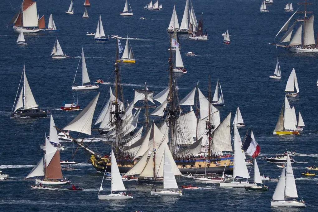 Image d'archive de la parade Brest Douarnenez, en 2016