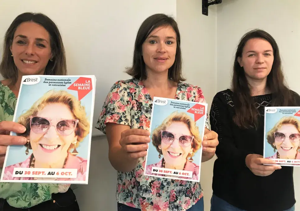 Trois femmes dévoilent la programmation de la semaine bleue à Brest
