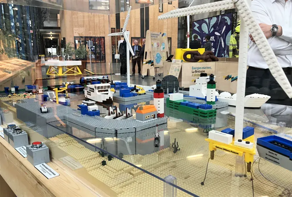 Maquette en lego du port du futur à Brest
