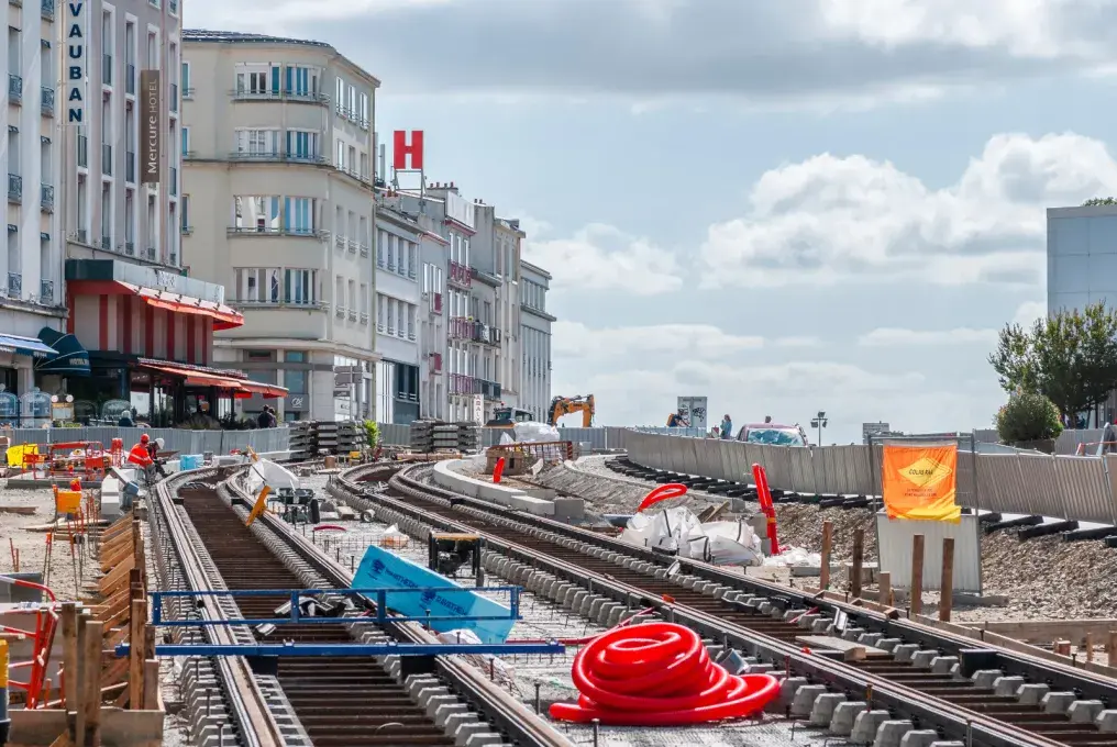 Une ville en travaux.