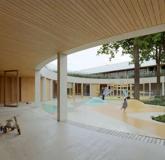 Vue numérique du futur centre social de Bellevue