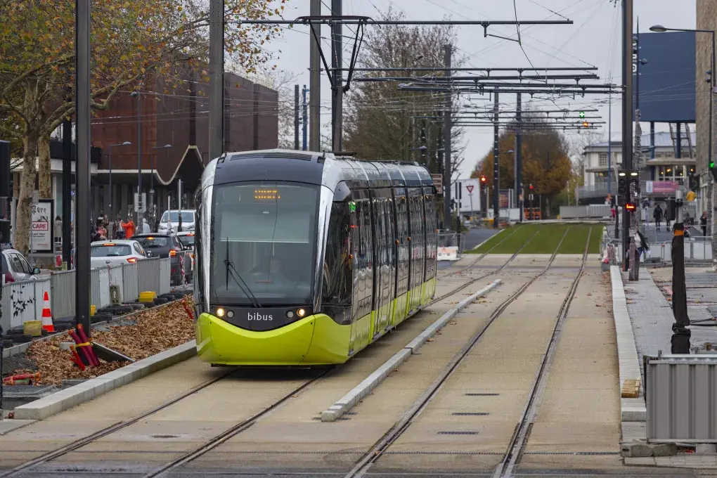 rame de tramway boulevard Clemenceau