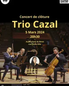 concours international de piano de Brest, musique de chambre du Trio Cazal