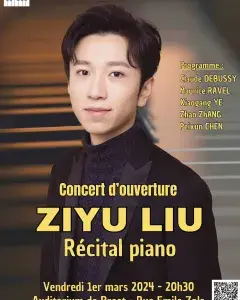 concours international de piano de Brest récital de Ziyu Liu