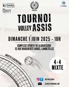 1er tournoi national de volley assis