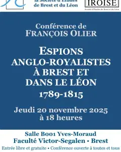 Conférence « Espions anglo-royalistes à Brest et dans le Léon - 1789-1815 » par François Olier