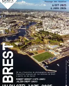 Affiche de l'exposition Brest vu du ciel, 1975-2025