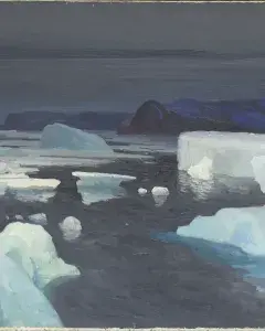 Les Glaciers, mer de Karade Alexandre Sergueevitch Borissov