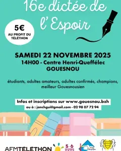 Dictée du Téléthon