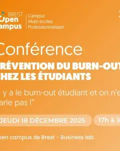 Conférence - Prévention sur le burn out chez les étudiants
