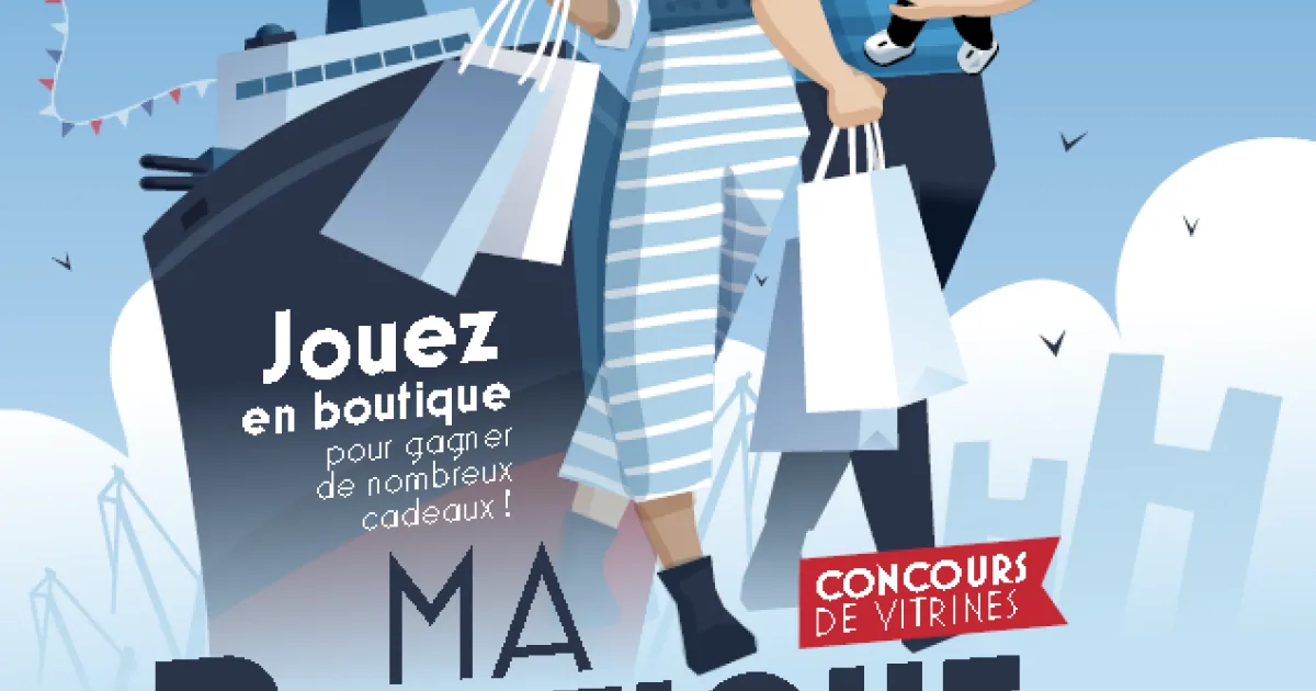 Les commerçants de Brest décorent leurs vitrines pour la Marine