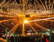 Vue de la finale des Tréteaux chantants 2022 à Brest Arena 
