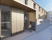 Projection numérique du futur bâtiment du CCAS