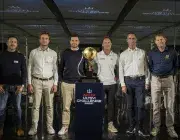 Les six skippers de l'Arkéa Ultim Challenge réunis