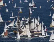 Image d'archive de la parade Brest Douarnenez, en 2016