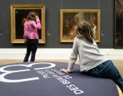 vue de la salle d'exposition permanente du musée des Beaux-arts de Brest. 