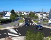 Intersection de trois routes 
