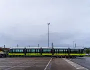 Une rame de tramway.