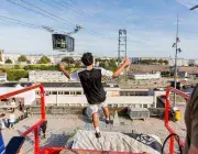 Initiation au saut, lors de la dernière édition de Brest Culture sport