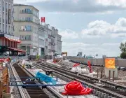 Une ville en travaux.