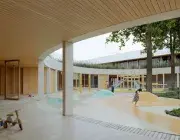 Vue numérique du futur centre social de Bellevue