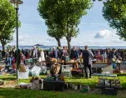 Vue de la foire saint Michel lors du déballage du cours Dajot 