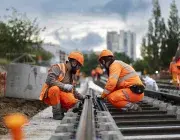 travaux d'aménagement de la deuxième ligne de tramway à Brest