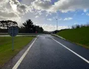 Vue d'une bretelle d'accès à Brest