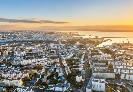 Vue aérienne.