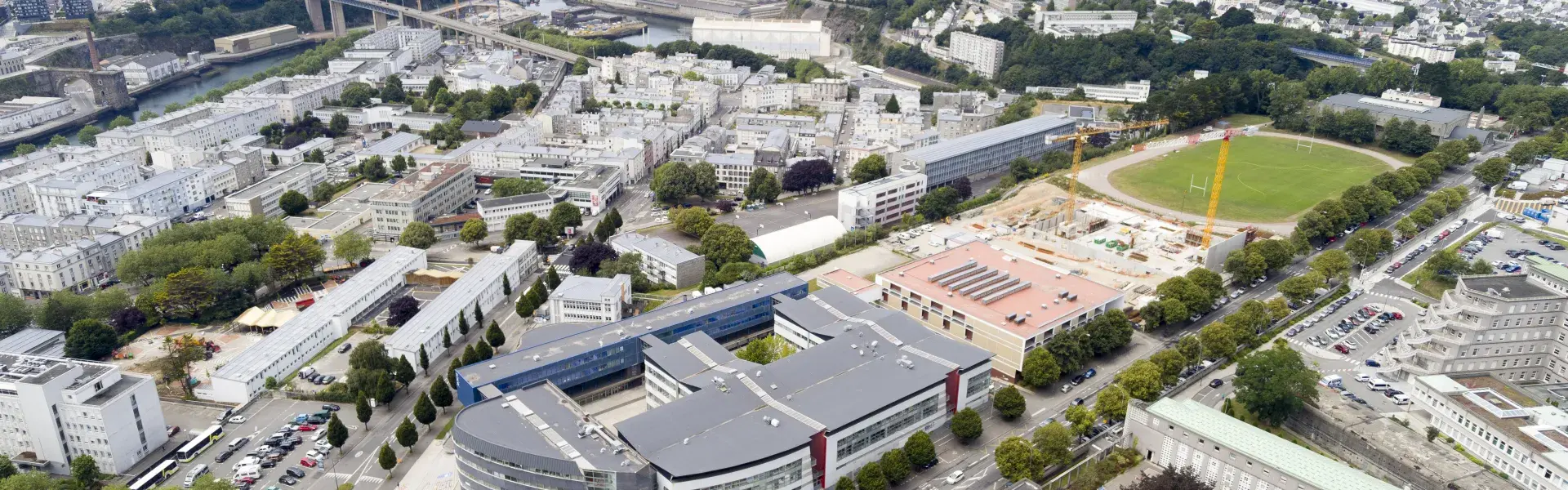 Vue aérienne de Brest