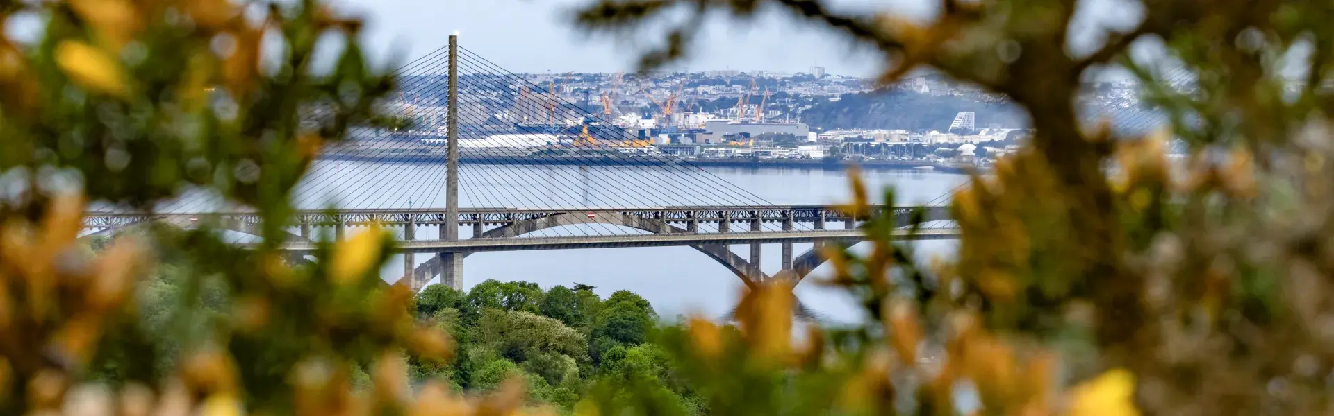 Vue sur Brest à partir de Plougastel-Daoulas