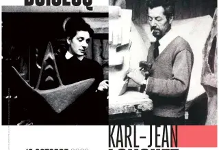 Affiche de l'exposition Simone Boisecq et Karl-Jean Longuet