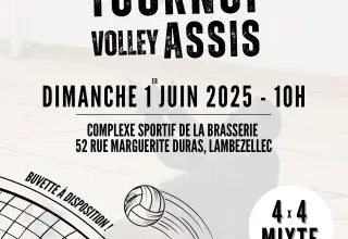1er tournoi national de volley assis 