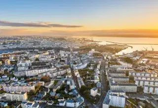 Vue aérienne de Brest métropole
