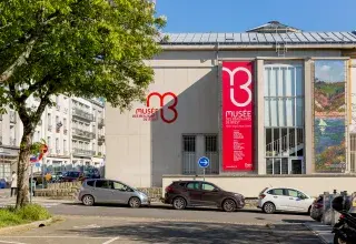 Vue du mur extérieur du musée des Beaux-arts de Brest