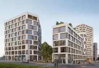 Vue numérique d'un projet immobilier sur le plateau des Capucins