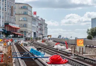 Une ville en travaux.