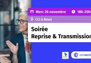 Quinzaine de l'entrepreneuriat - Découvrir, échanger - Soirée transmission-reprise