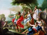 Francesco de Mura, Le départ d’Énée, vers 1740, huile sur toile, collection musée des Beaux-Arts de Brest