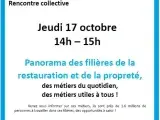 Rencontre collective : Panorama des filières de la restauration et de la propreté