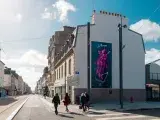Fresque sur le mur d'une maison